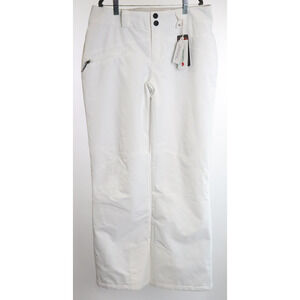 Obermeyer Malta Pant Ski Pants Snow White Pockets Winter Women's Size 8 NWT